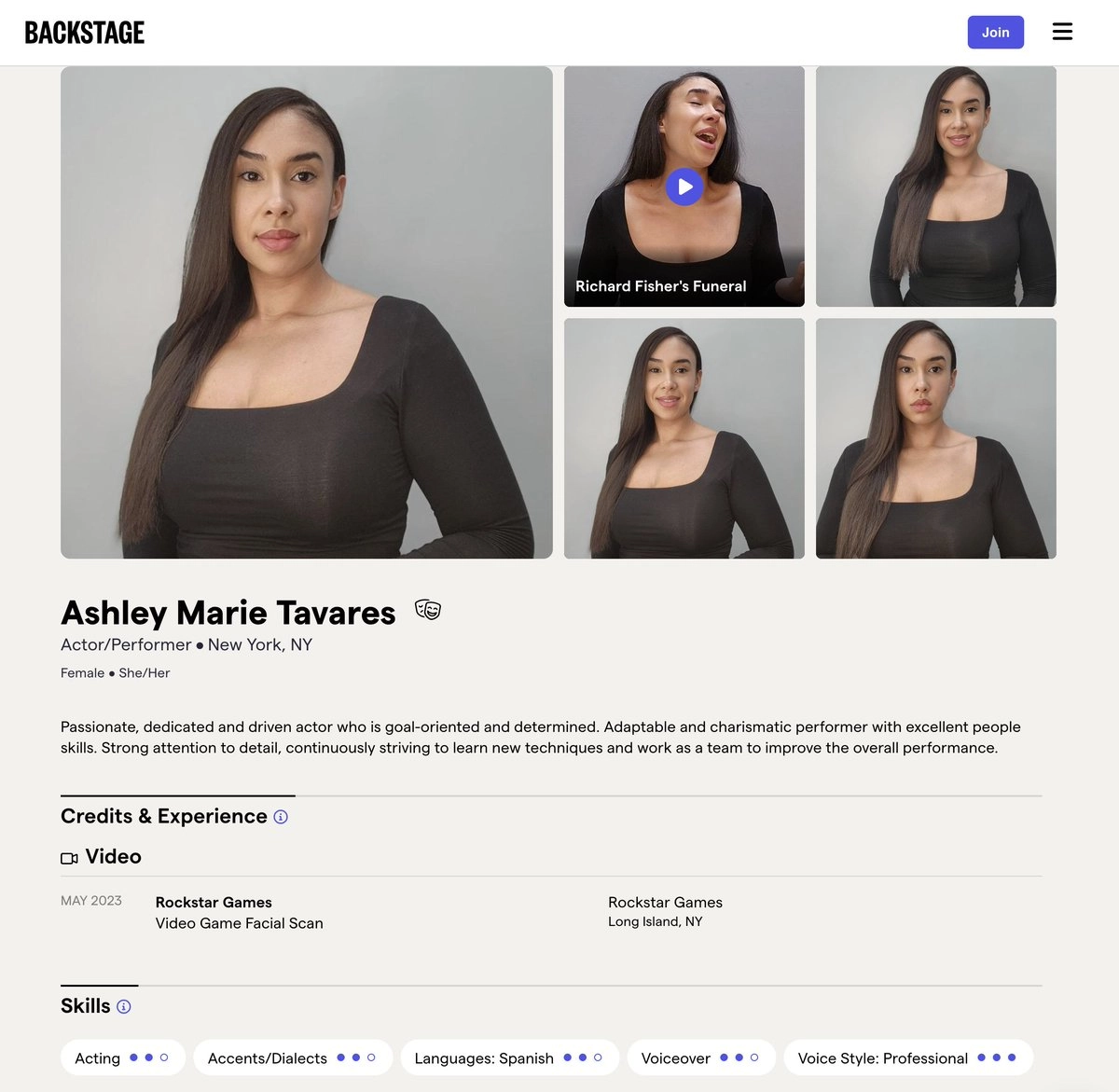 Possible GTA 6 Acting Credit Ashley Marie Tavares