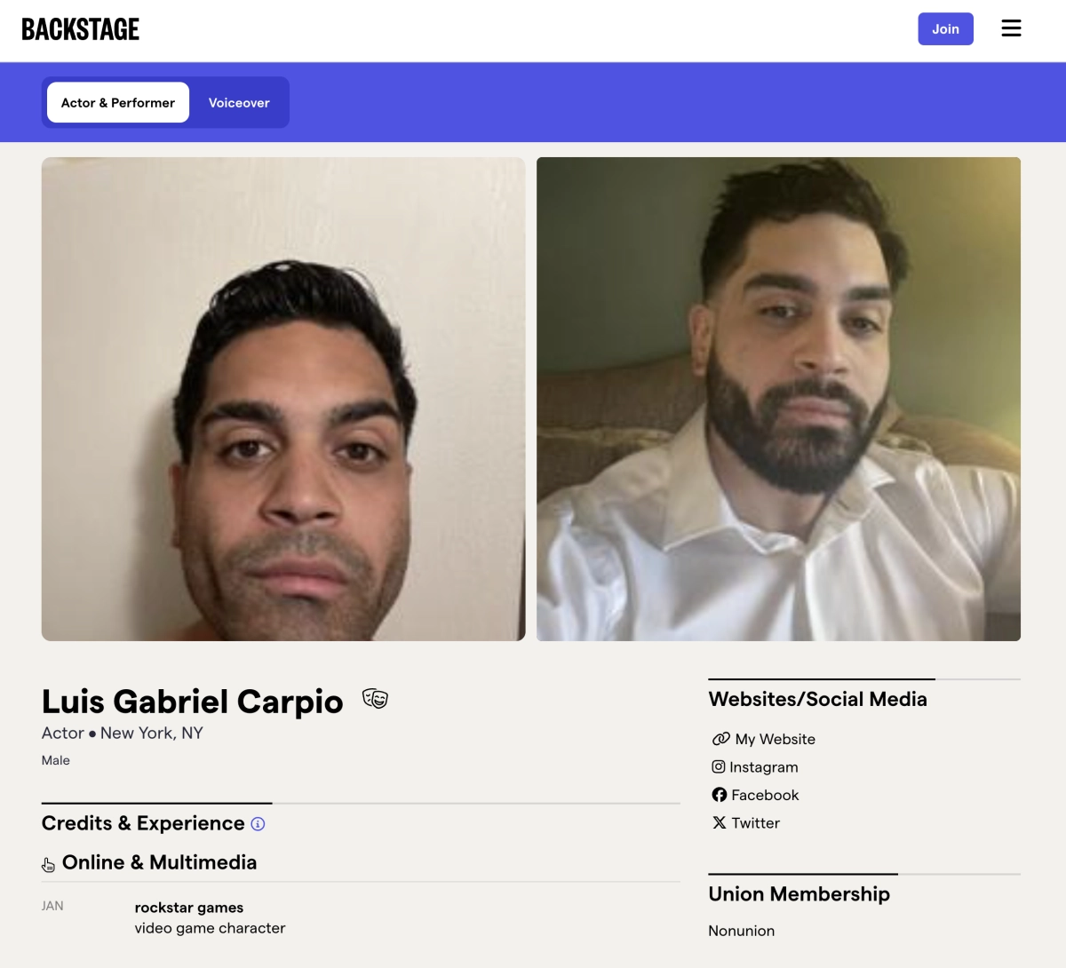 Possible GTA 6 Acting Credit Luis Gabriel Carpio