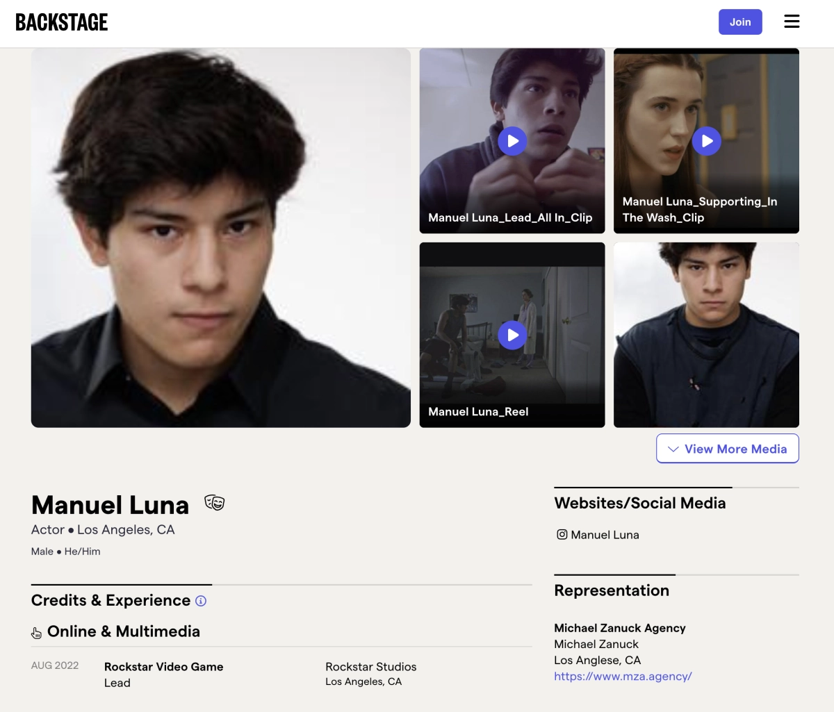 Possible GTA 6 Acting Credit Manuel Luna