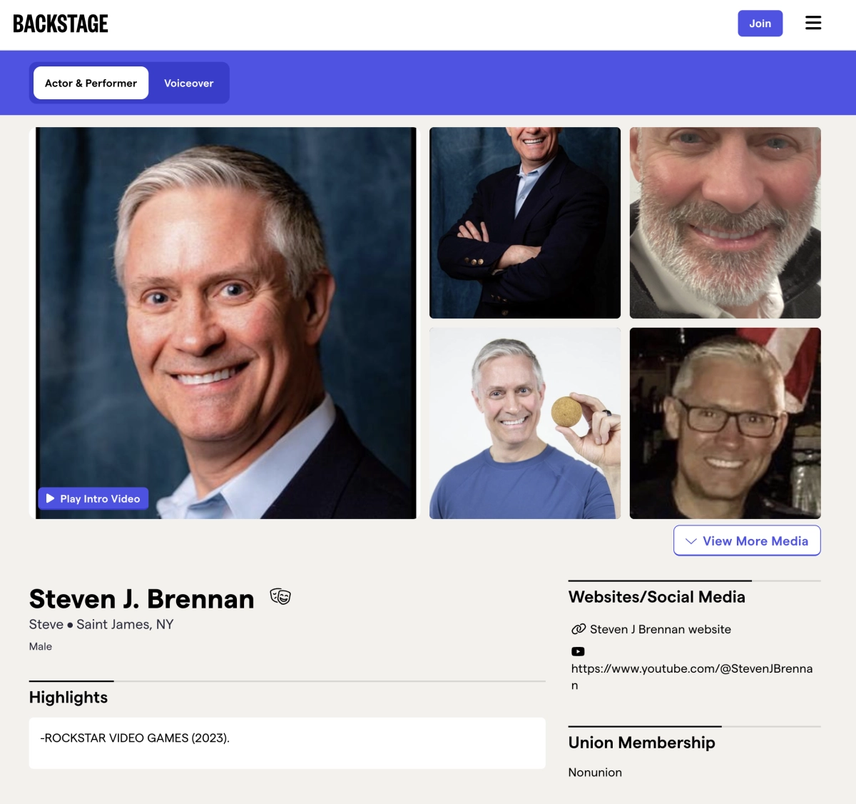 Possible GTA 6 Acting Credit Stephen J Brennan