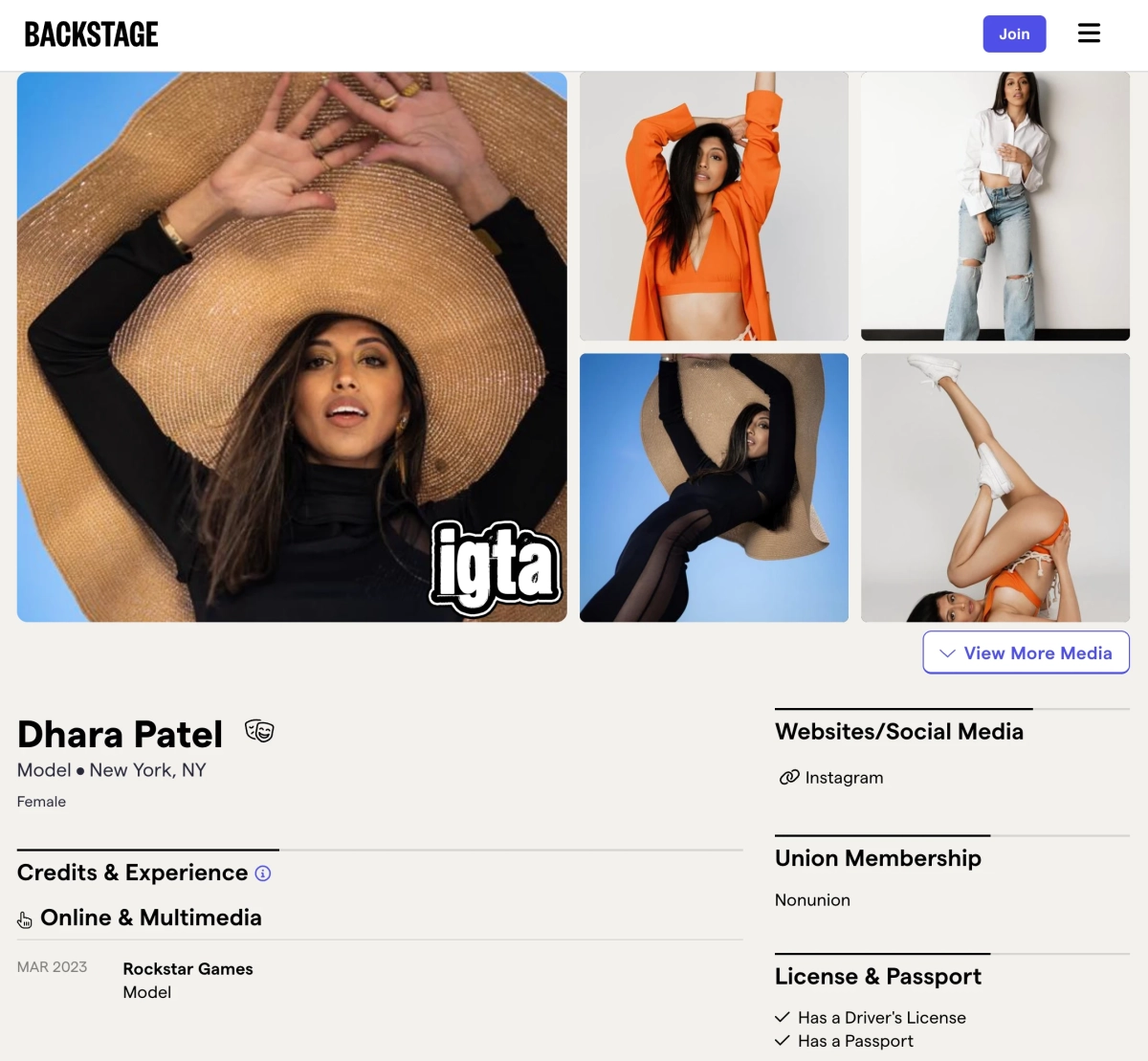 Possible GTA 6 Cast Member Dhara Patel