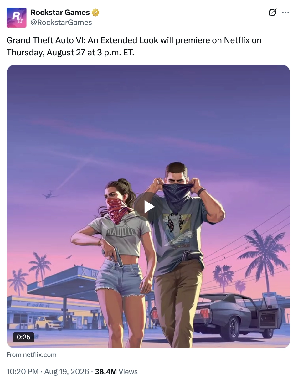 Rockstar X Ad GTA VI An Extended Look