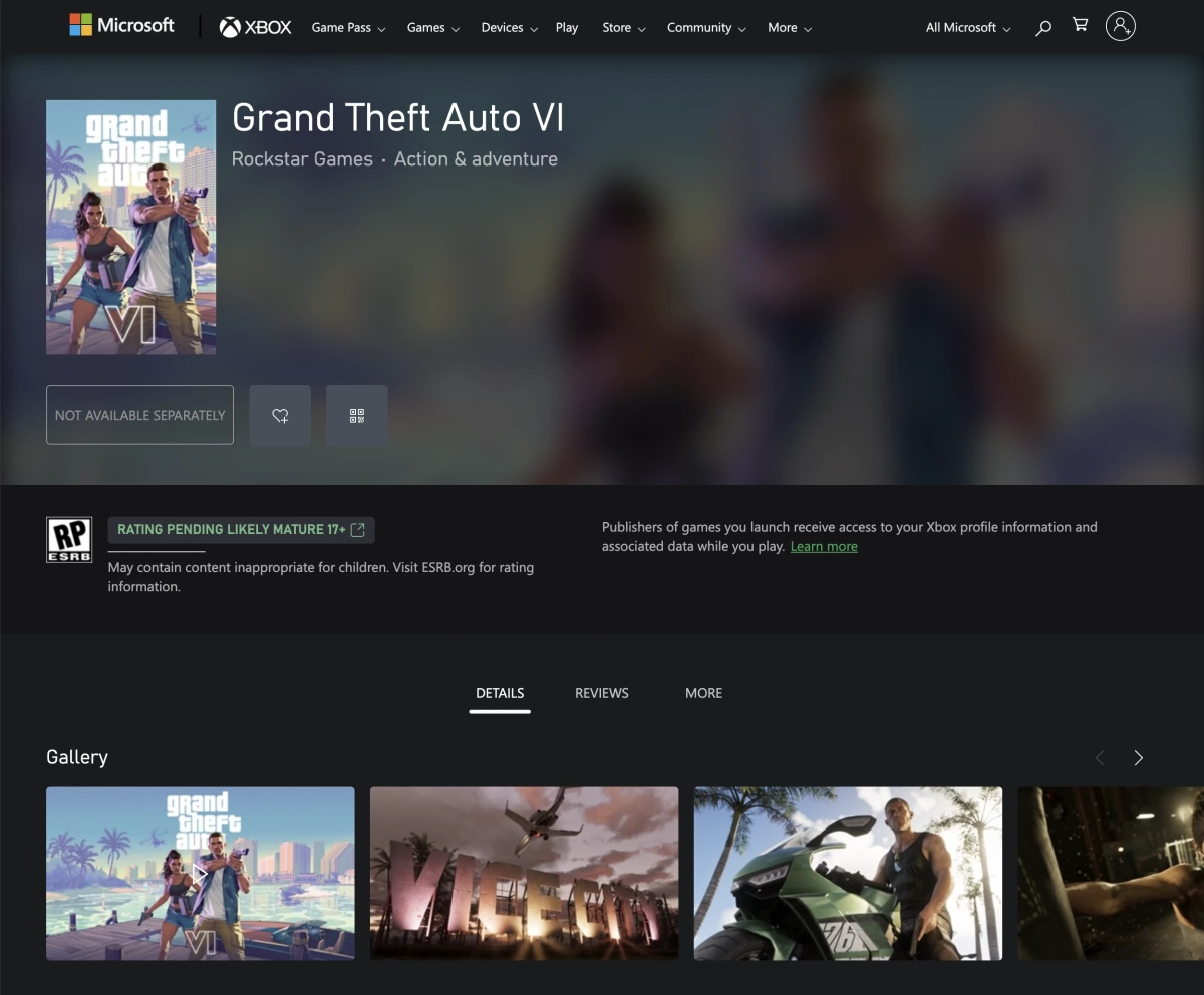 Wishlist GTA VI Xbox