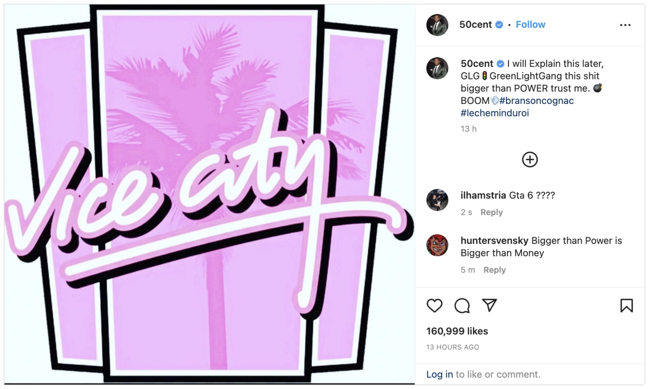 50 Cent Vice City Instagram March 1 2023