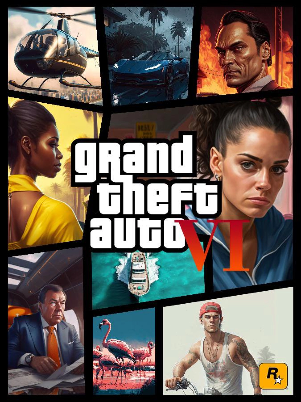 AI Generated GTA VI Boxart By Kuznetskiy