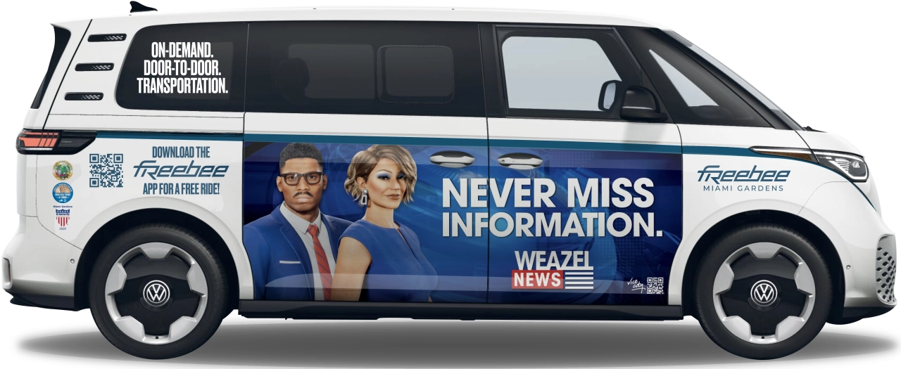 Cropped Freebee Weazel News Mockup White
