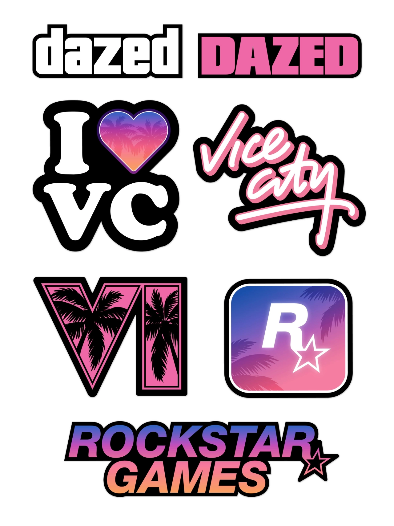 Dazed GTA 6 Stickers