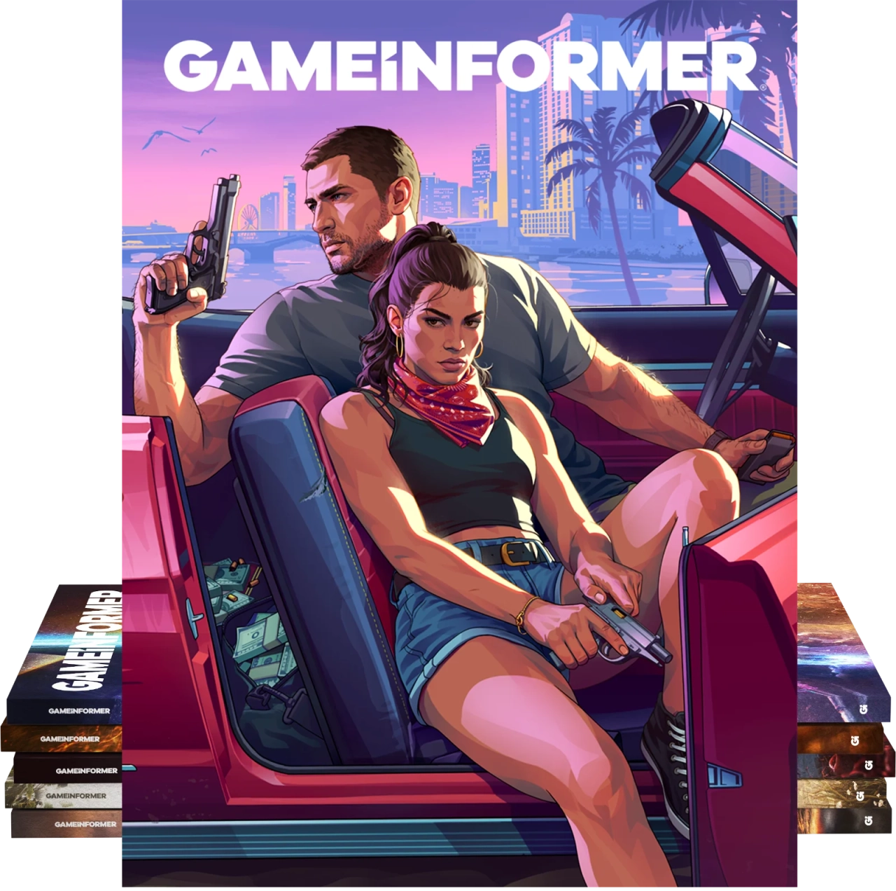 Game Informer GTA 6 Cover Stack