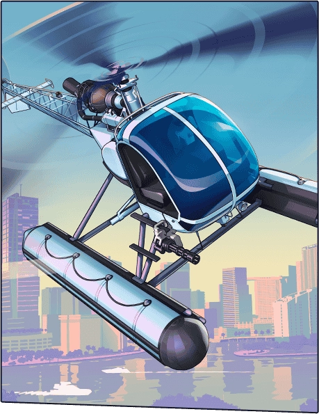 GTA 6 Cover Art Helicopter