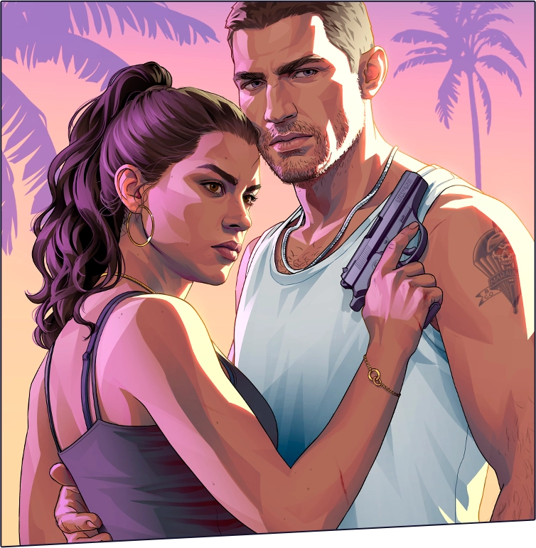 GTA 6 Cover Art Jason Lucia