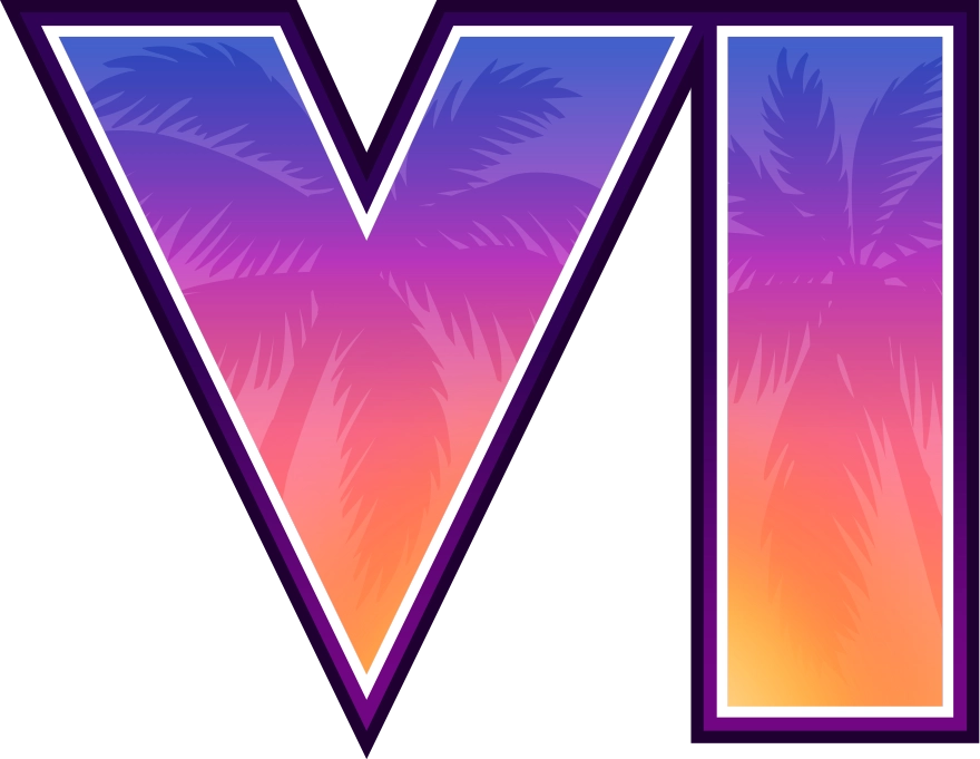 GTA 6 Cover Art VI Logo