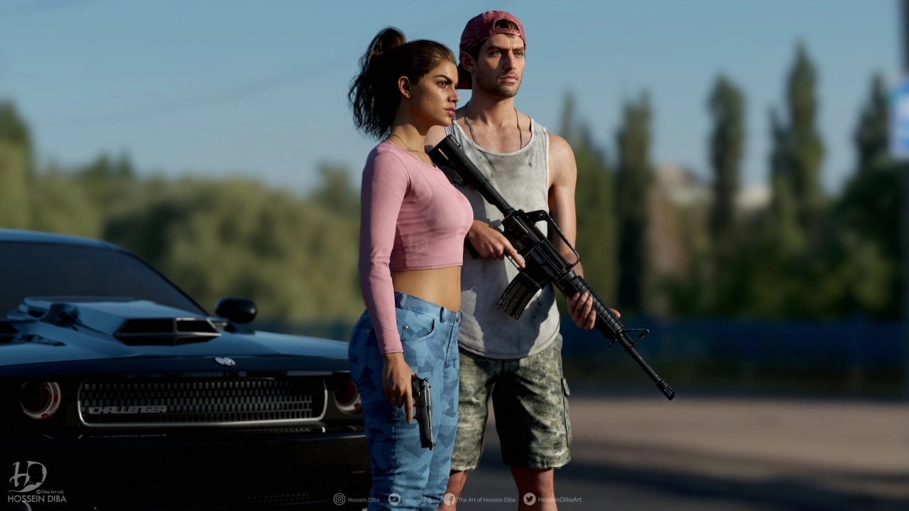 GTA 6 Jason And Lucia 3D Model By Hossein Diba 17