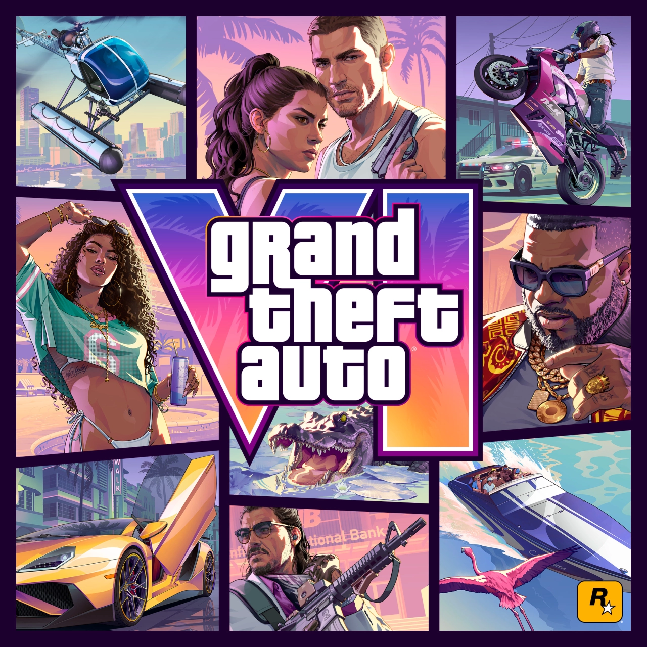 GTA 6 Official Cover Art Square