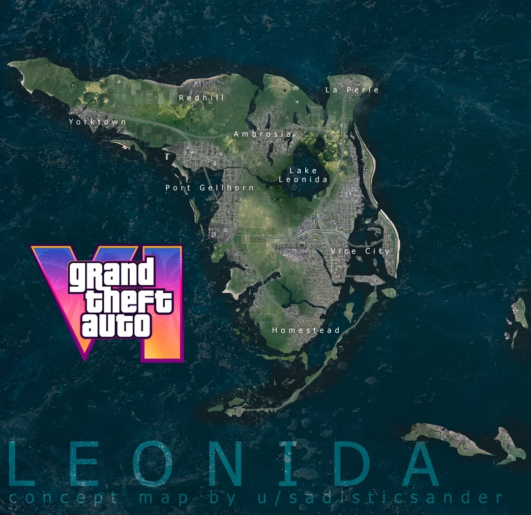 GTA 6 Satellite Concept Map By Sadisticsander GTAVice GTA 6 Satellite Concept Map By Sadisticsander GTAVice
