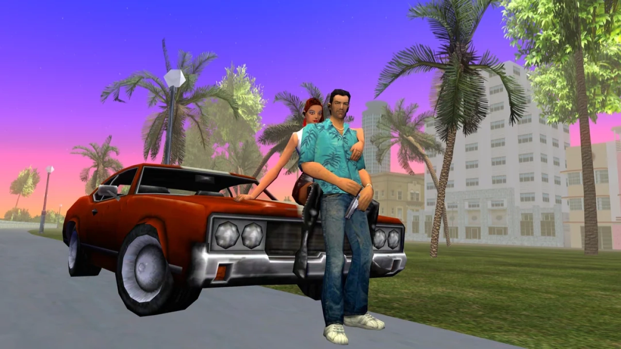 GTA VI Artwork Remade In Vice City By yennahvc