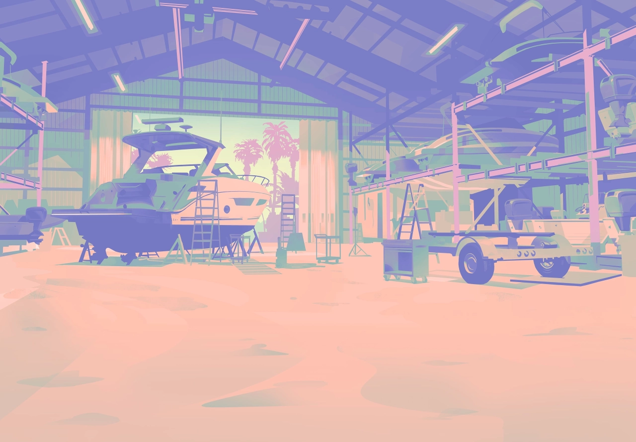 GTA VI Boat Warehouse Artwork