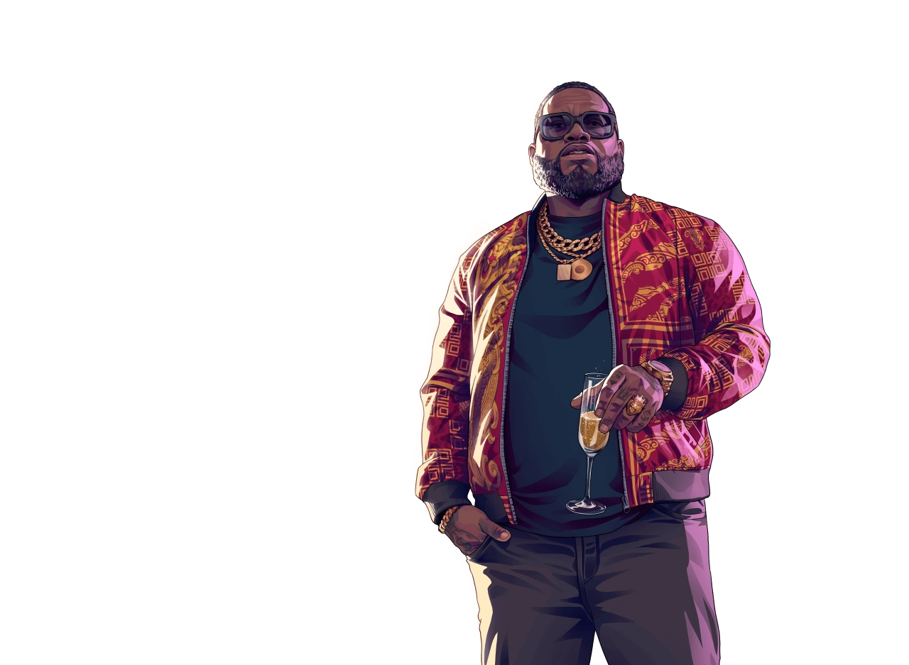 GTA VI Boobie Ike Artwork (Transparent)