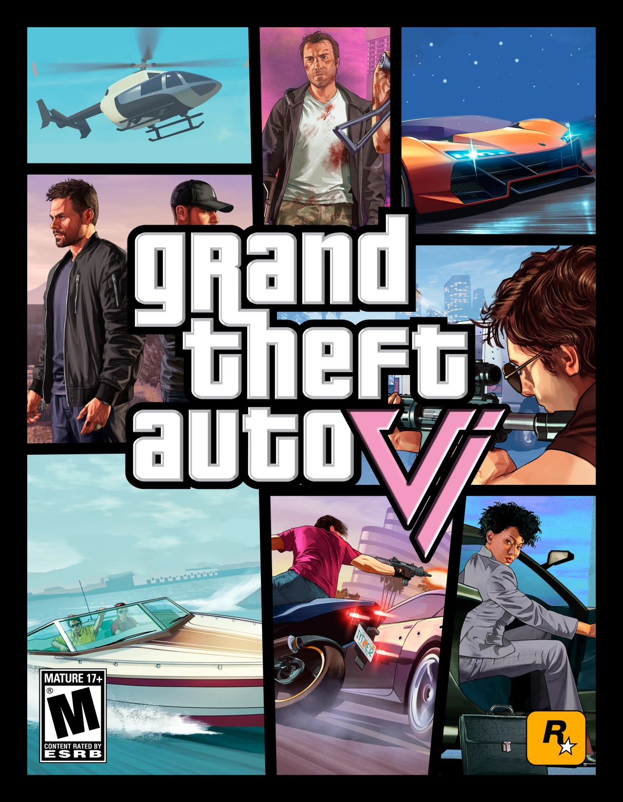 GTA VI Box Art Concept Black