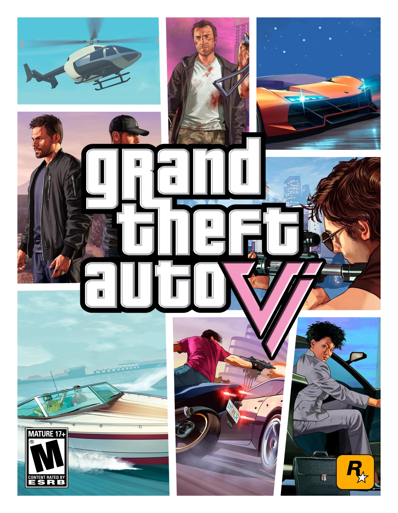 GTA VI Box Art Concept White