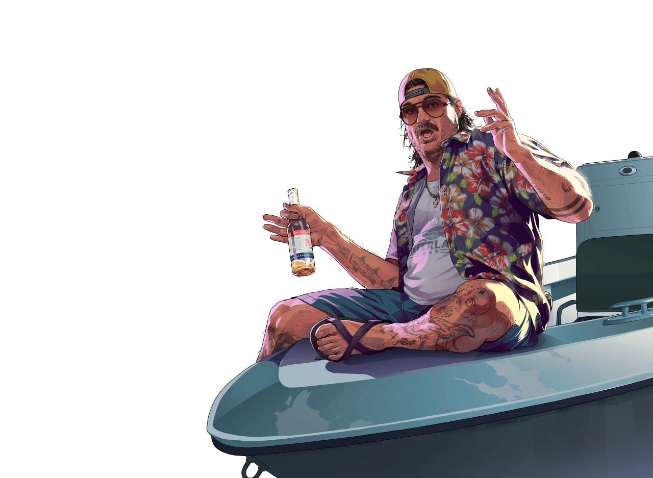 GTA VI Cal Hampton Artwork (Transparent)
