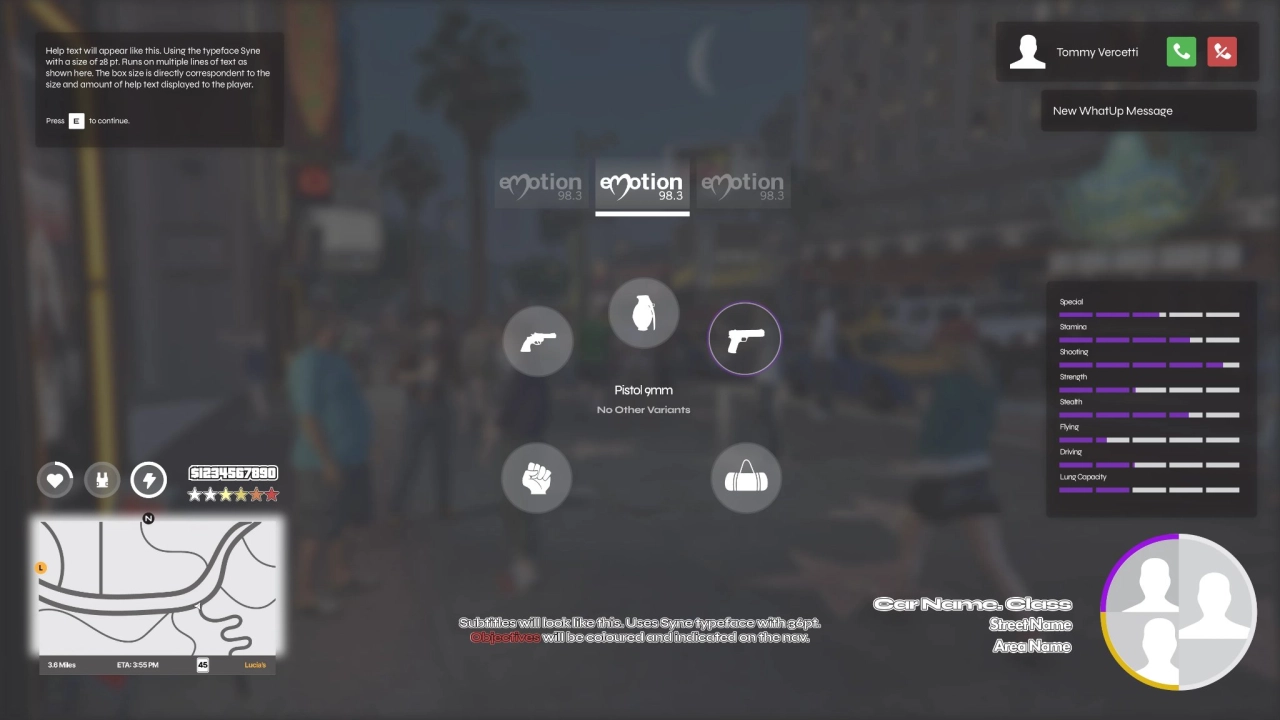 GTA VI Fan Concept UI Design By Bananacruiser