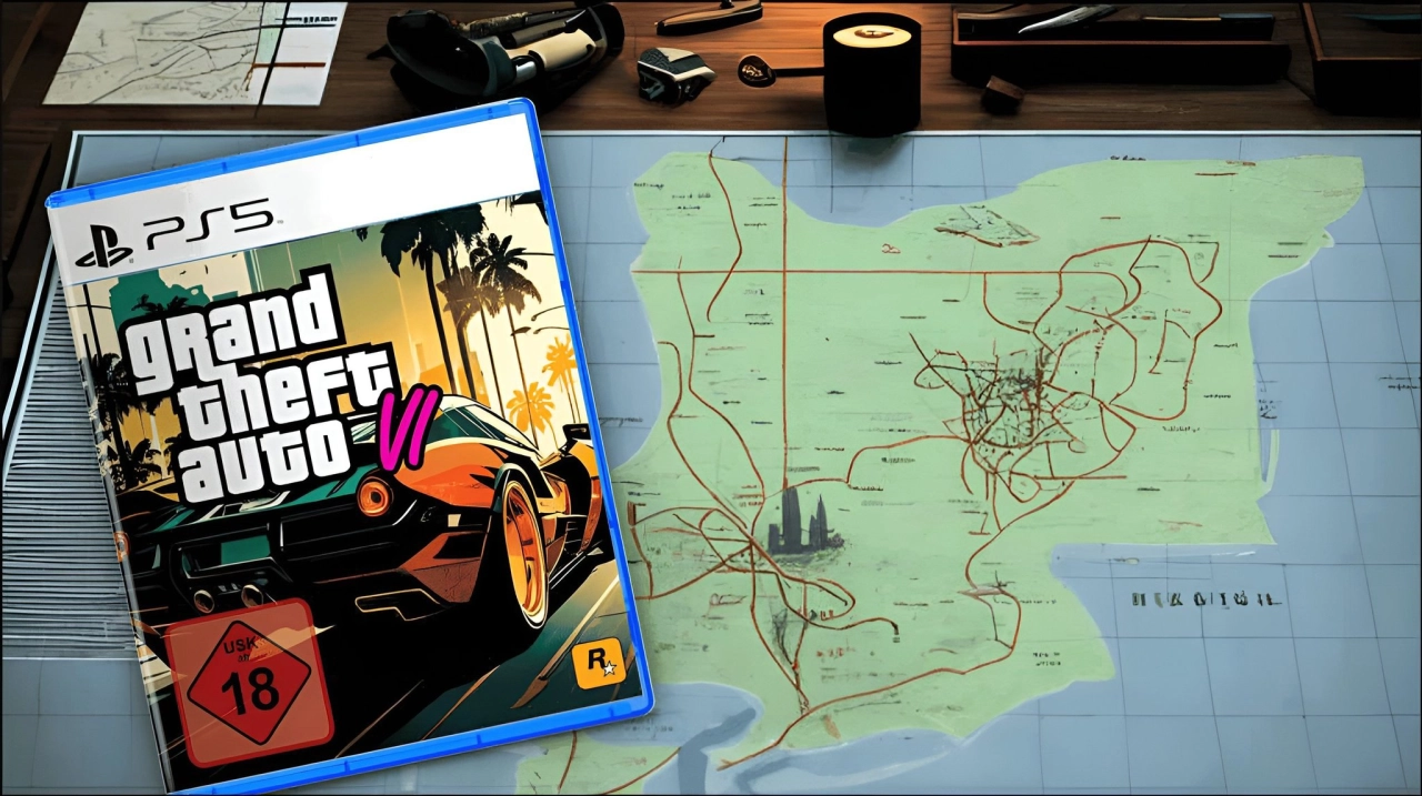 GTA VI Fan Created Box Art With Map