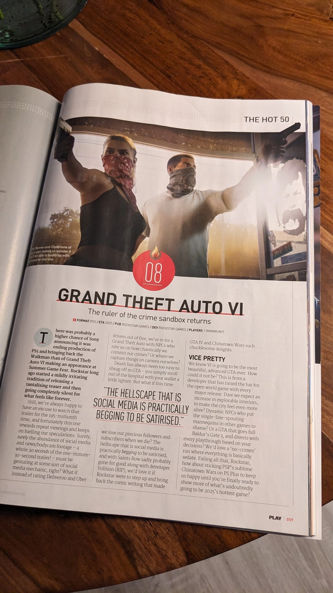 GTA VI In Play Magazine September 2024 (Article)