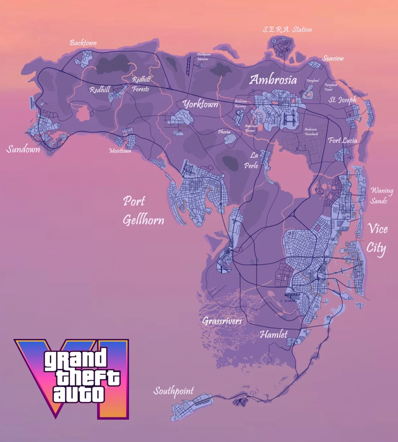 GTA VI Map Concept By Gyranos