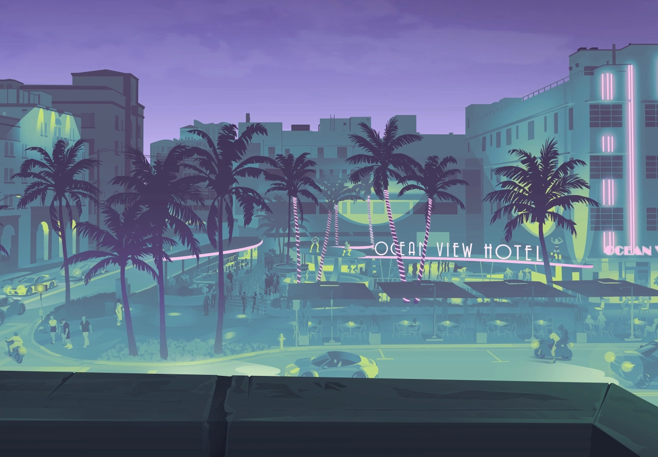 GTA VI Ocean View Hotel Artwork
