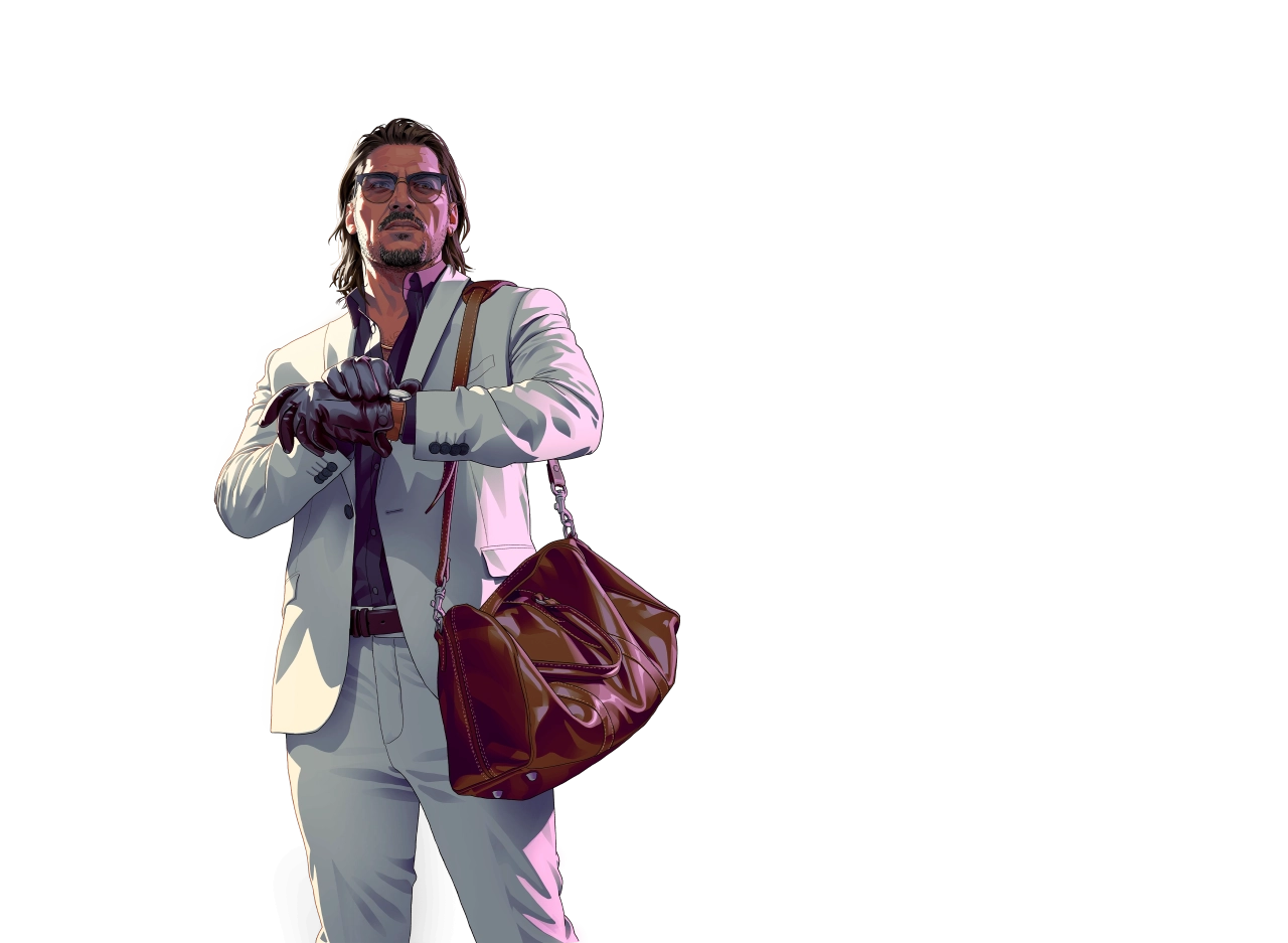 GTA VI Raul Bautista Artwork (Transparent)