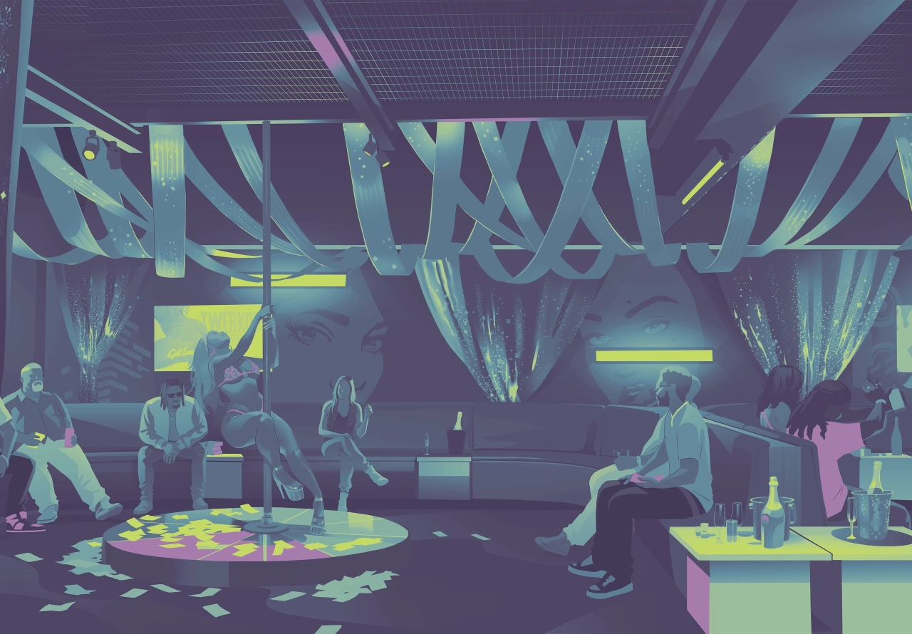 GTA VI Strip Club Artwork