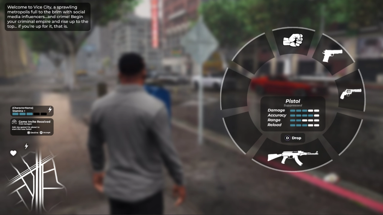 GTA VI UI Concept And Weapon Wheel By baregen