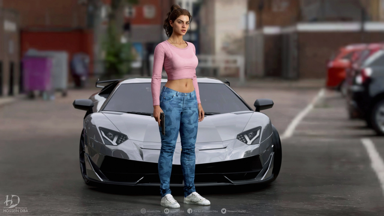 GTA 6 Lucia 3D Model By Hossein Diba 19