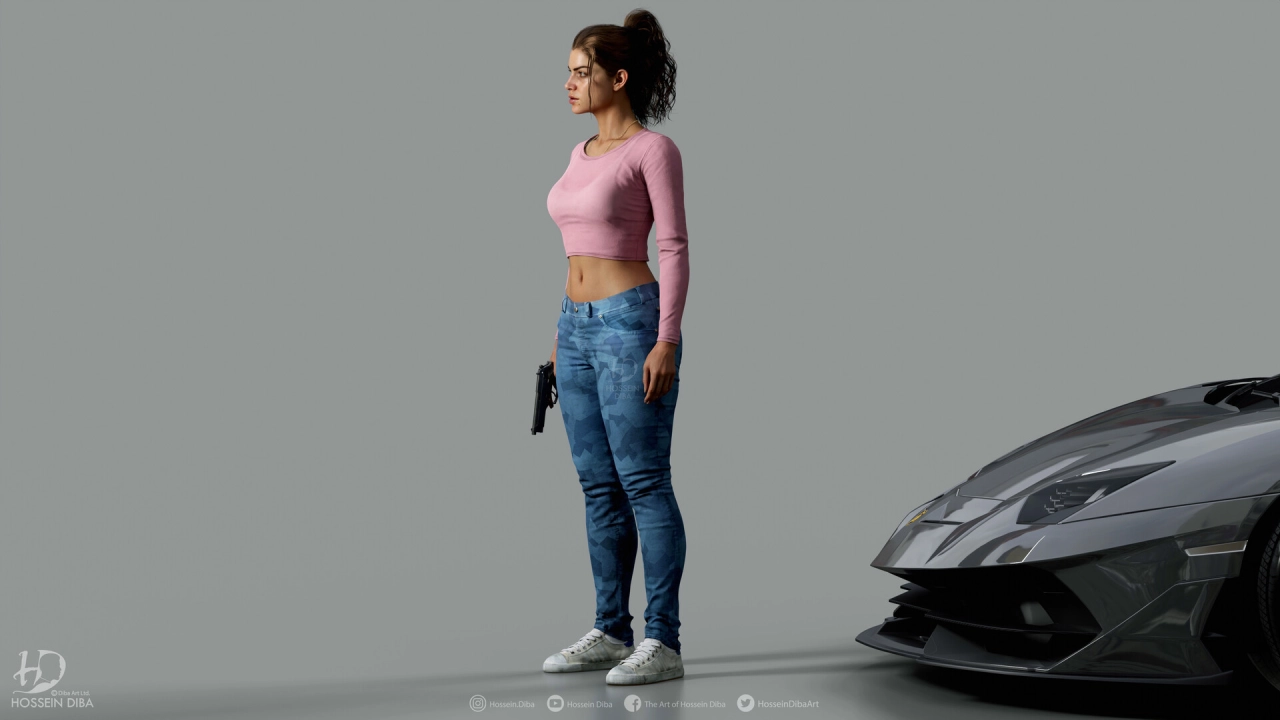 GTA 6 Lucia 3D Model By Hossein Diba 26