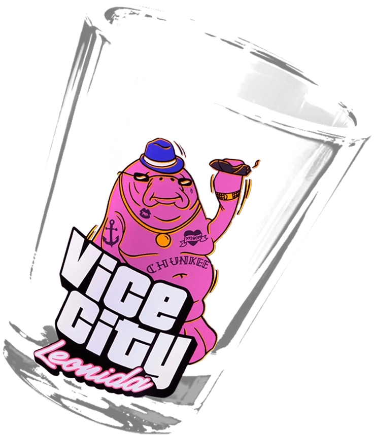 GTA VI Collectors Vice City Leonida Shot Glass Transparent