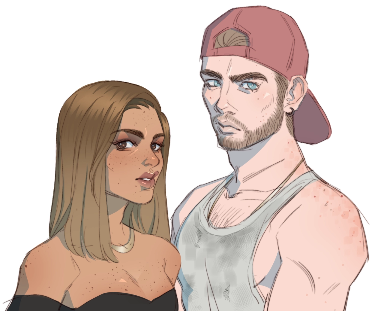 Lucia And Jason Sketch By Atalajoestar
