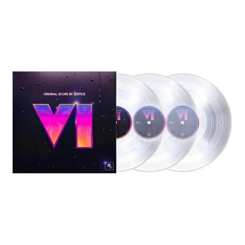 GTAVI Original Score By Justice Exclusive Crystal Clear Vinyl Edition