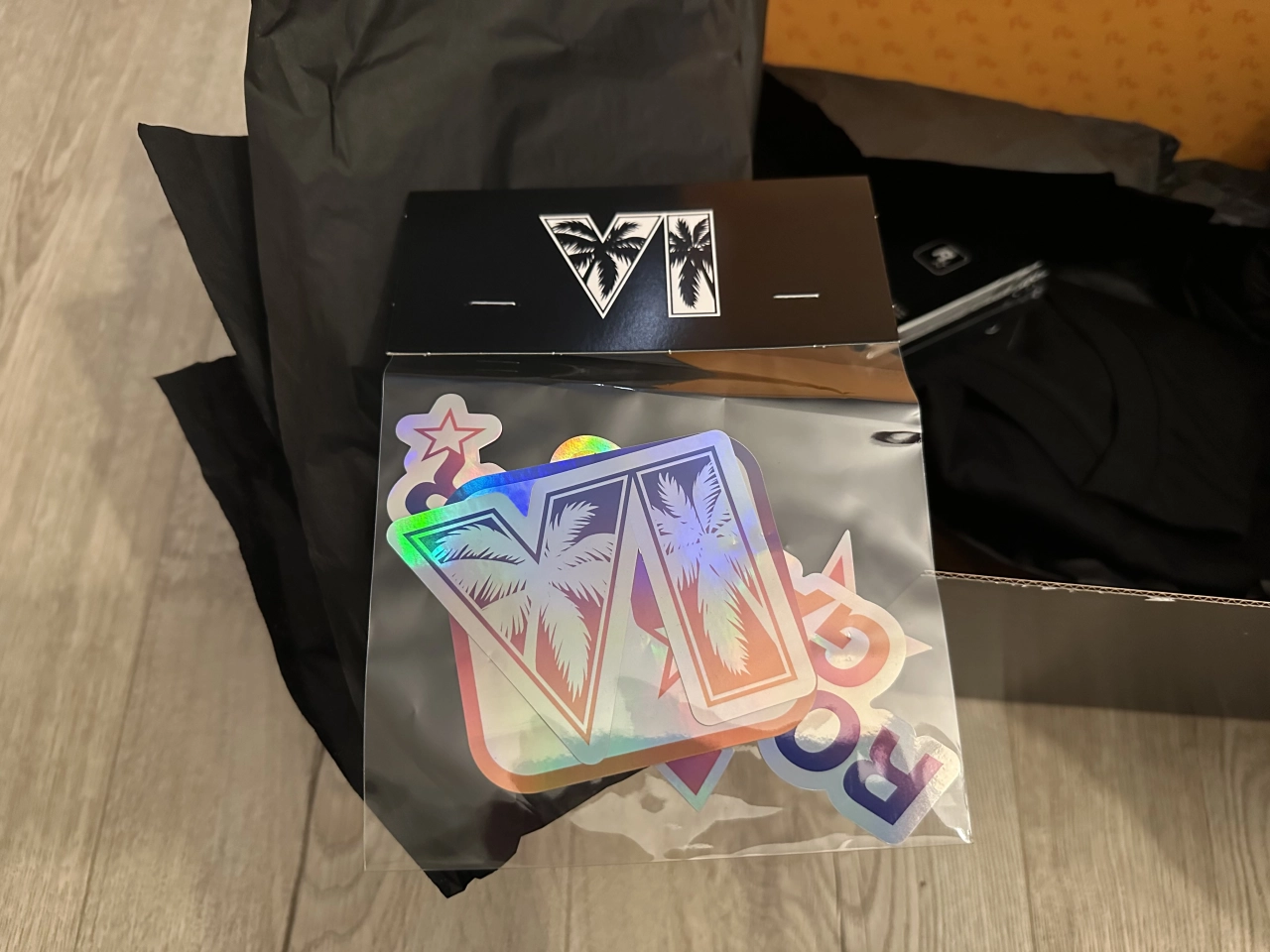 iGTA GTA 6 Merch Box Hologram Stickers