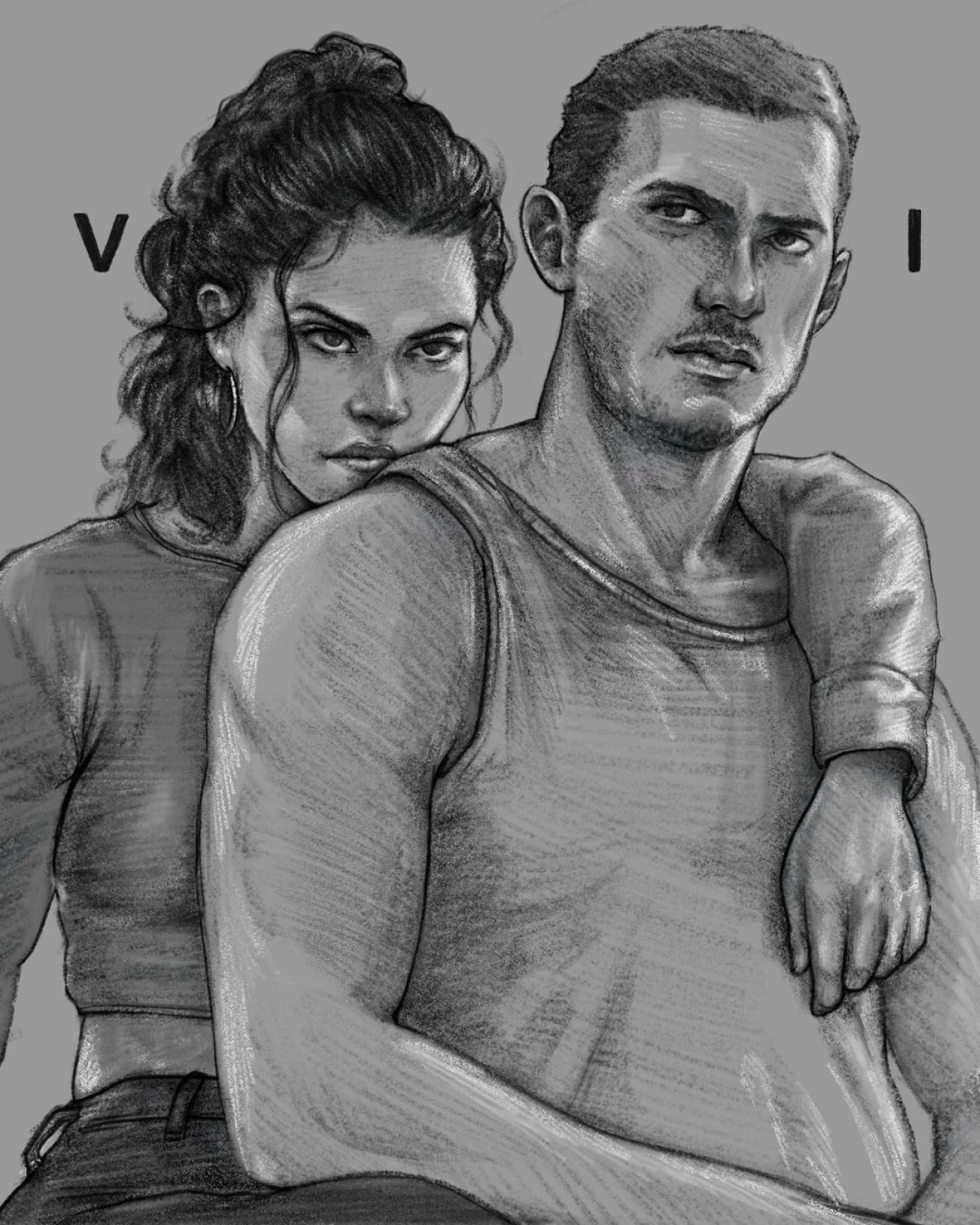 Jason And Lucia VI Pencil Art By Minitributes