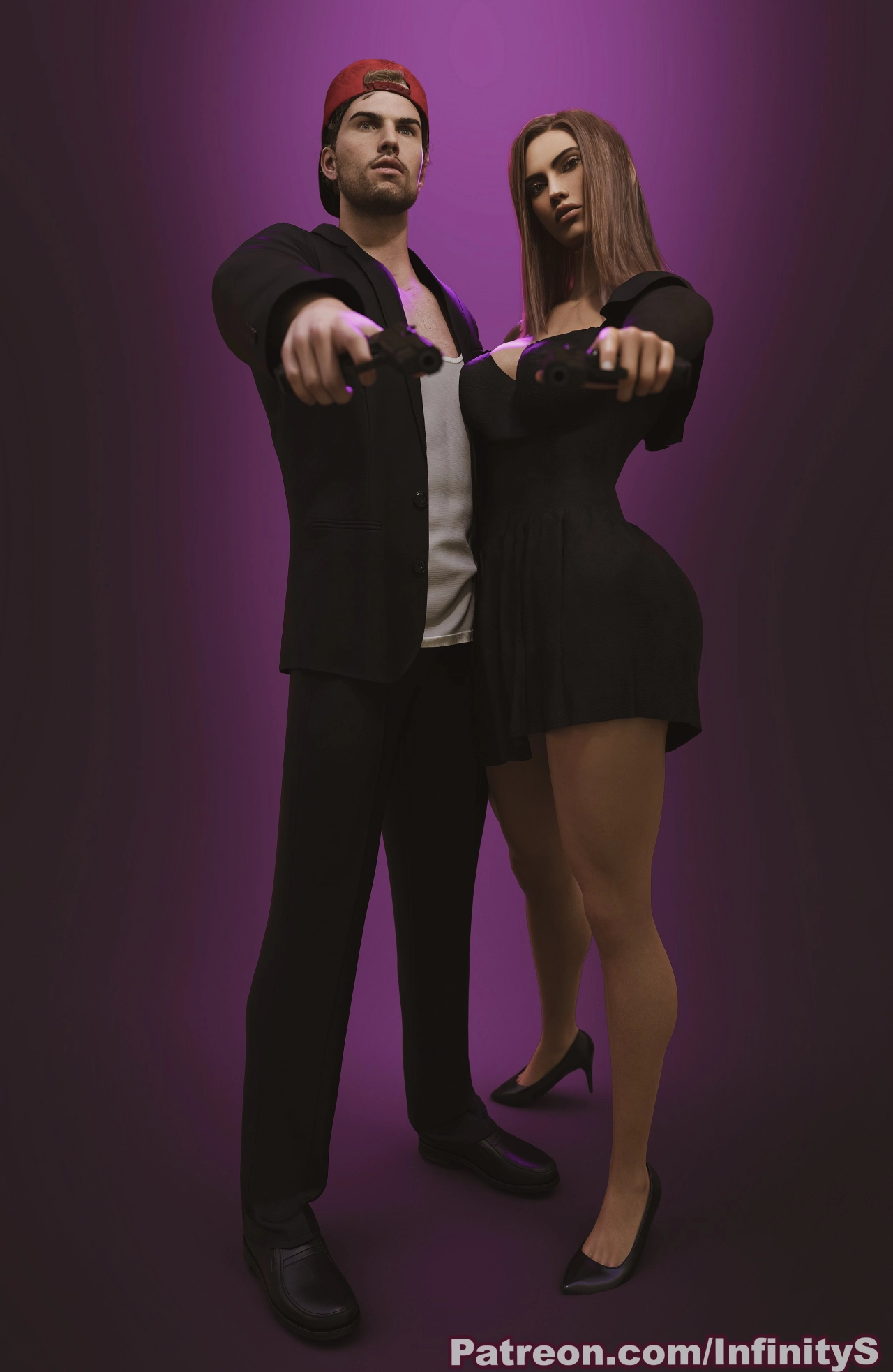 Jason and Lucia full body render