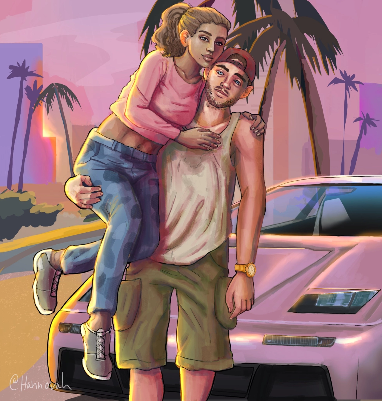 Lucia And Jason Artwork By Hannovah