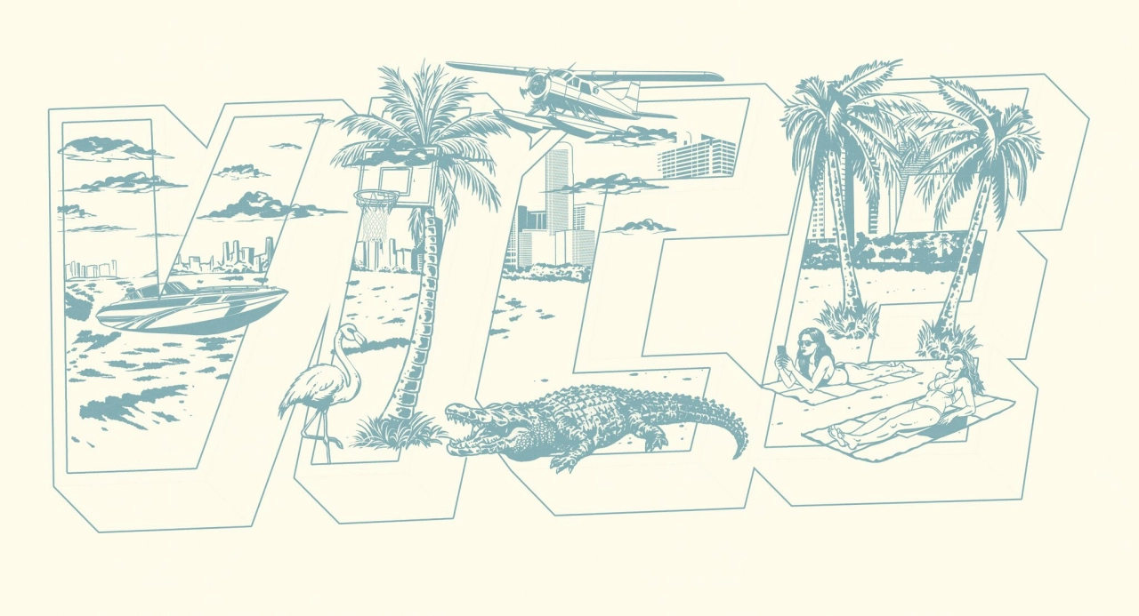 Miami Heat x Duvin Vice City Design Outline