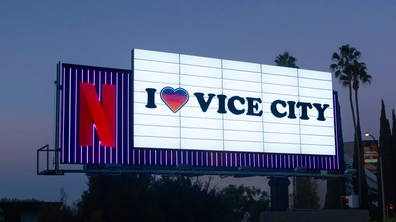 Netflix Vice City Billboard