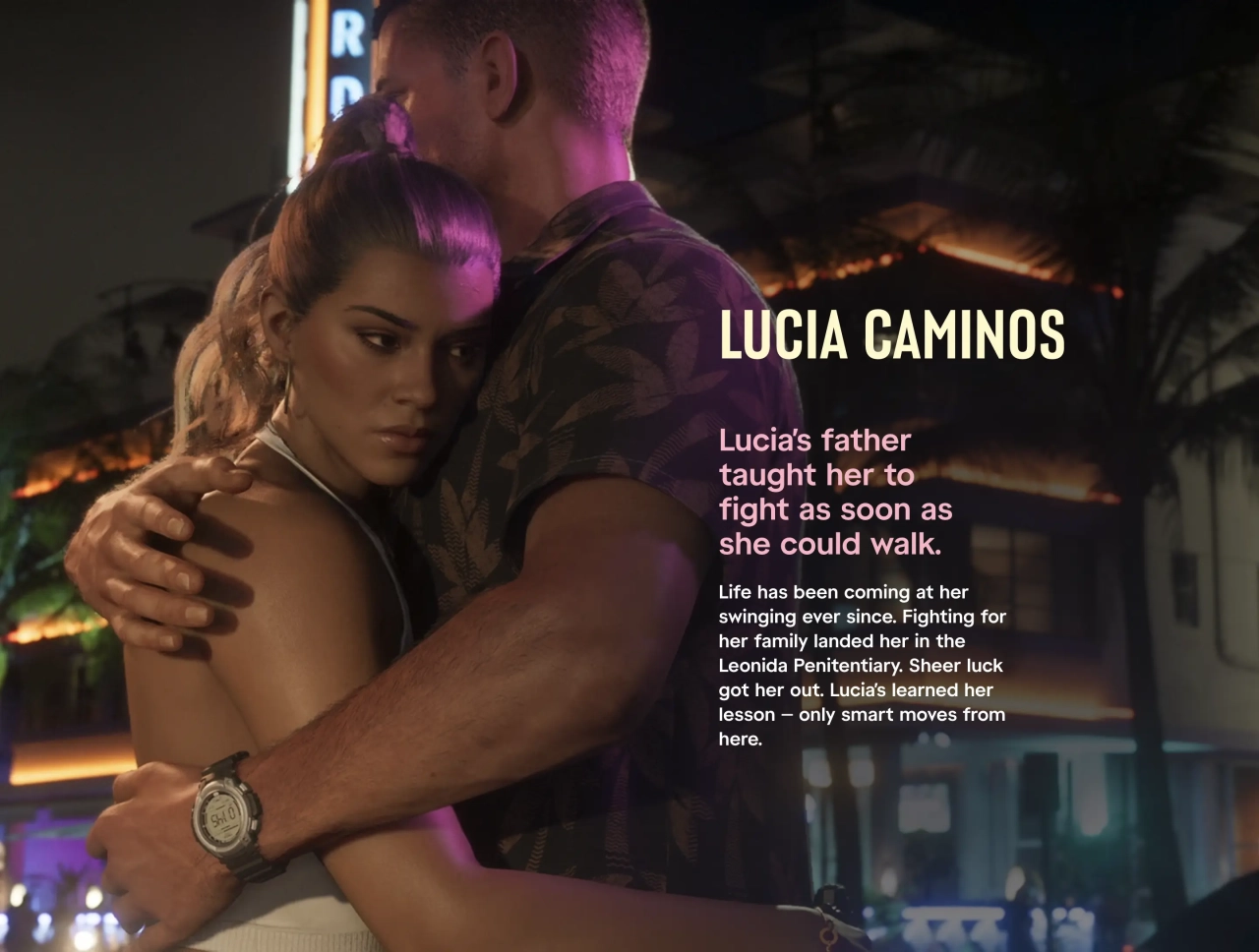 Official GTA 6 Website Lucia Caminos Intro