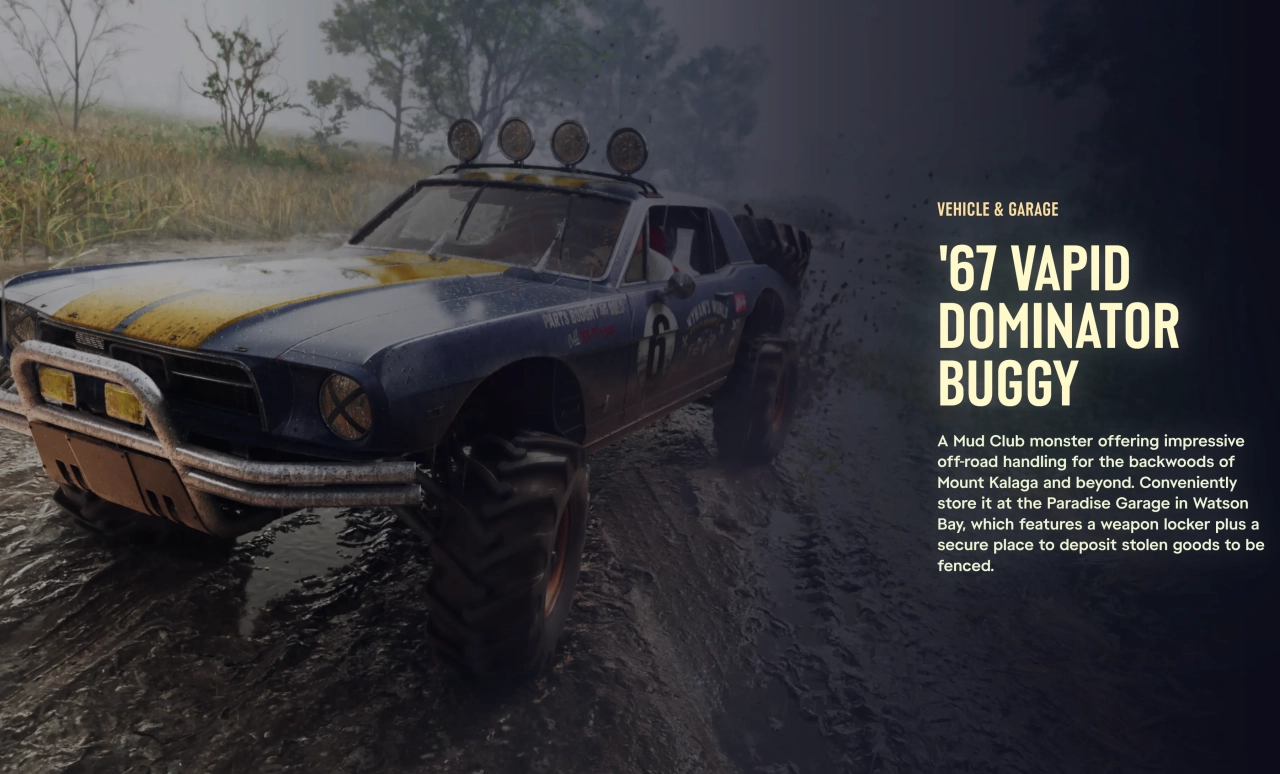 Official GTA 6 Website Ultimate Edition Dominator Buggy