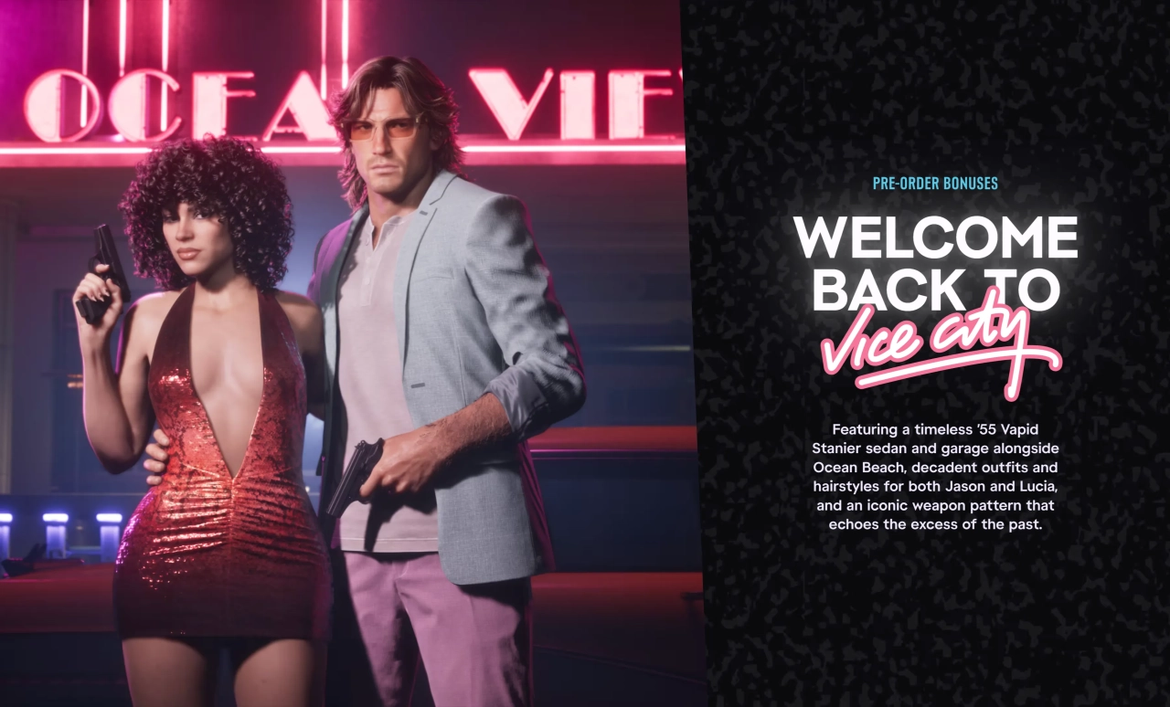 Official GTA 6 Website Vintage Vice City Pack Intro