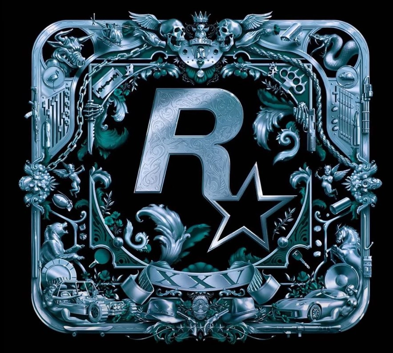 Rockstar Games 25th Anniversary Artwork