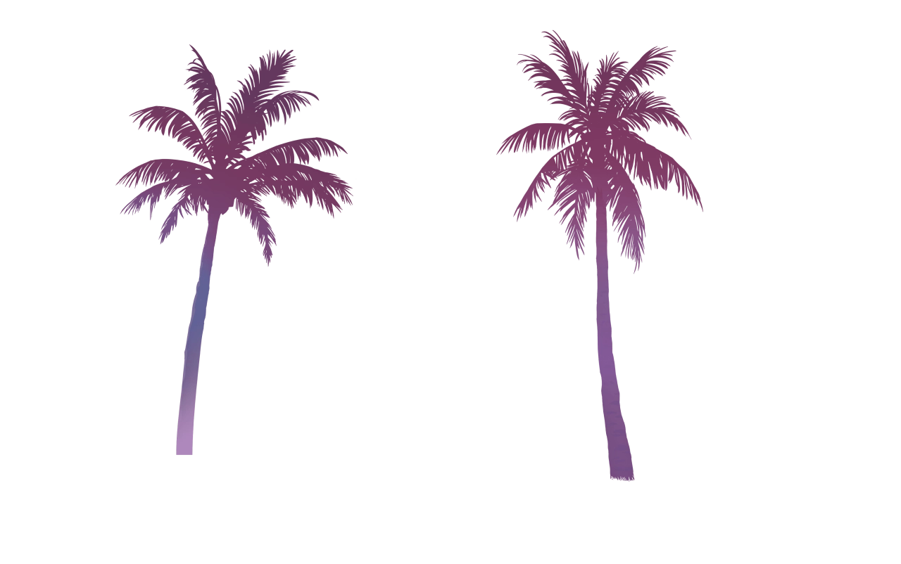 Rockstar Games Official Palm Trees Artwork