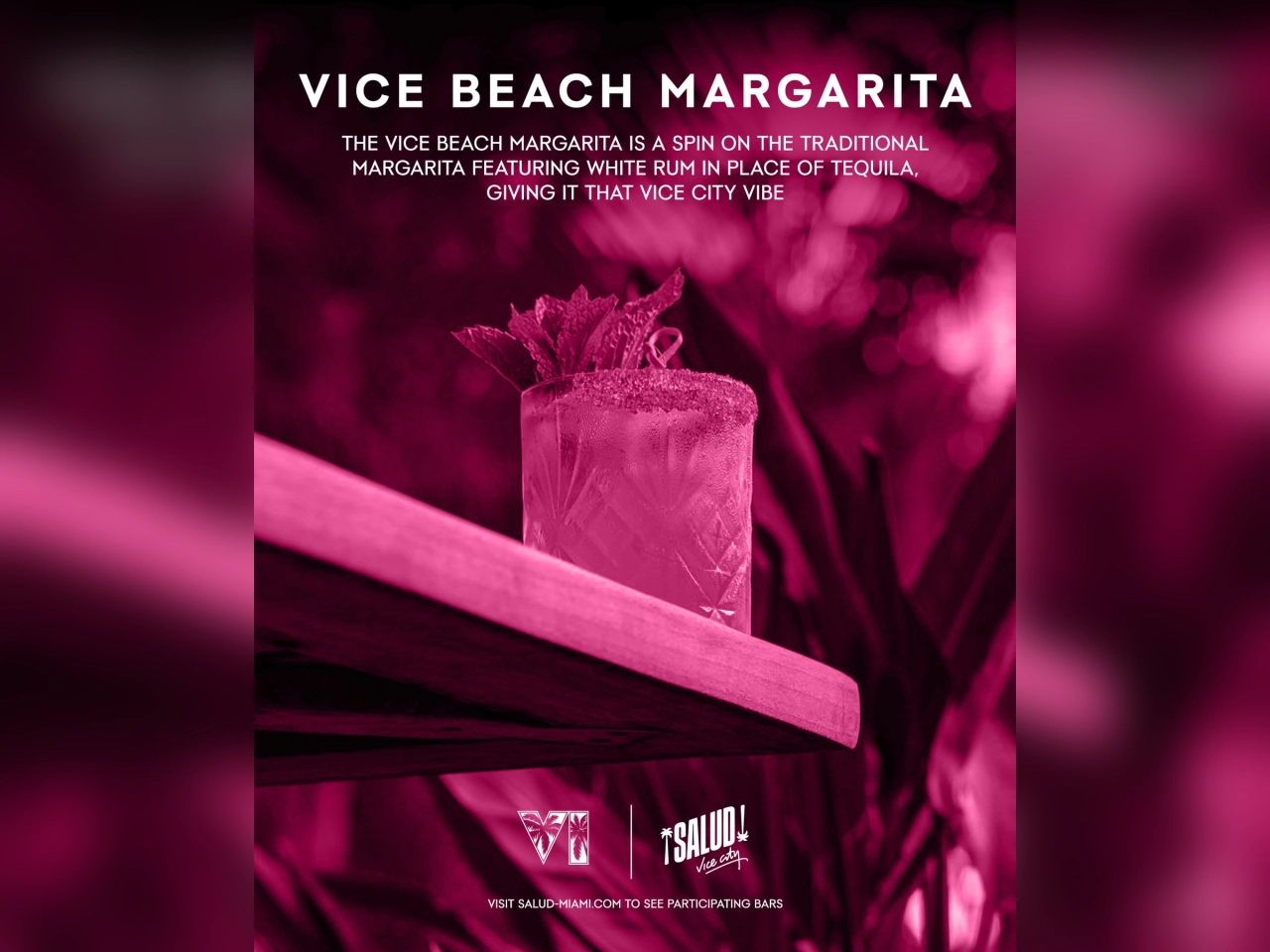 Salut Vice Beach Cocktail Announcement