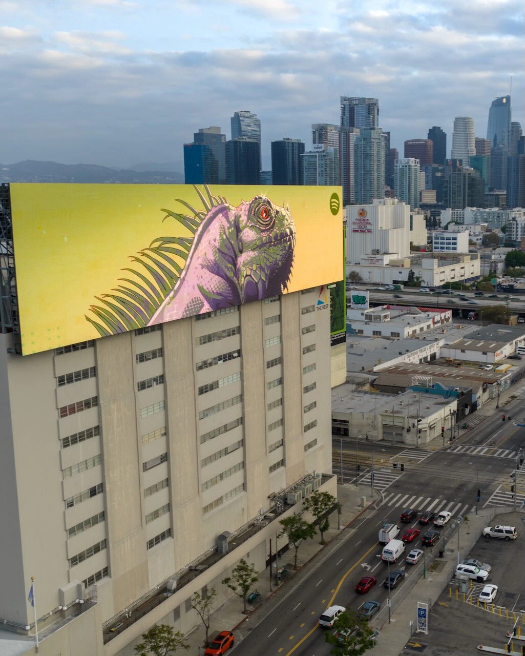 Spotify GTA 6 Billboard Iguana